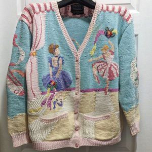 Berek handknitted Ballerina, Marta D ballet slipper buttons